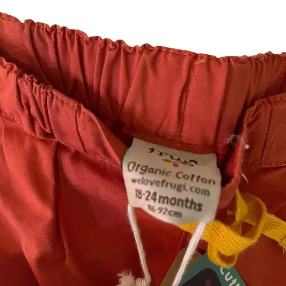 Frugi Organic Cotton Tommy Trousers Falun Red 18-24 Months $42 - Picture 4 of 9